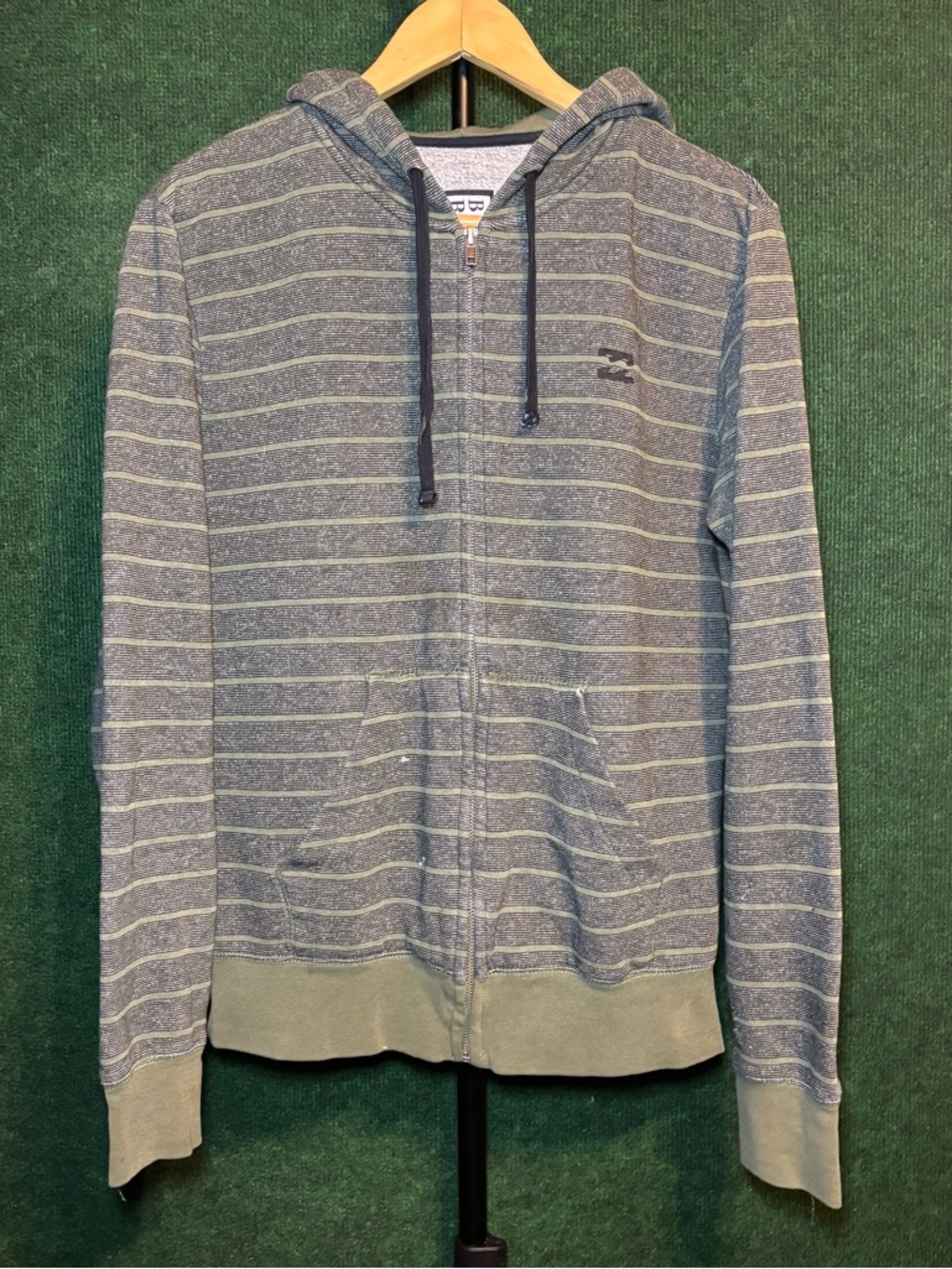 Billabong Striped Full-Zip Hoodie